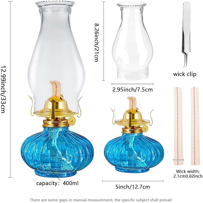 Elegant large oil lamp with modern appeal and high-quality craftsmanship.