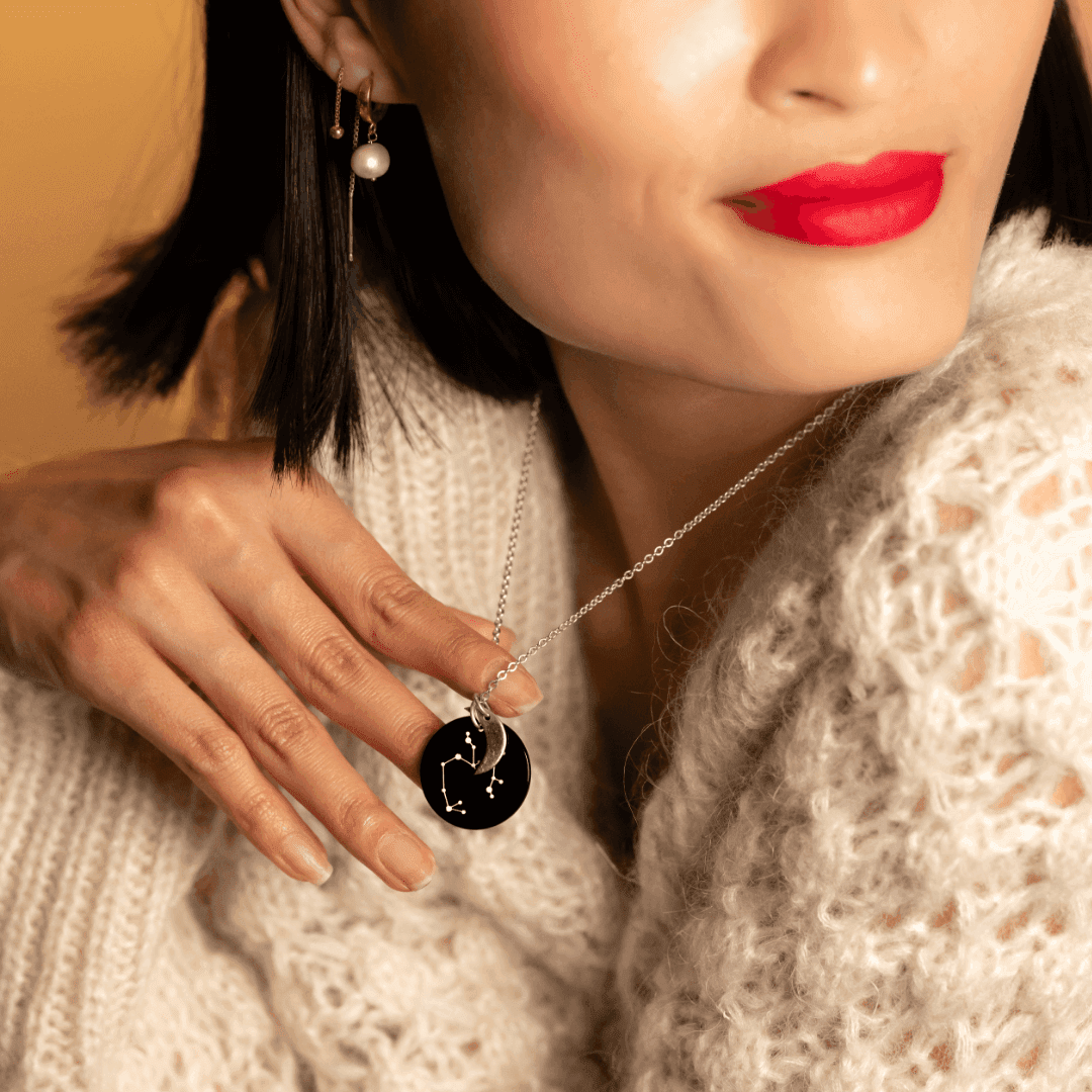 The four zodiac elements fire, earth, air, and water represented with their star signs