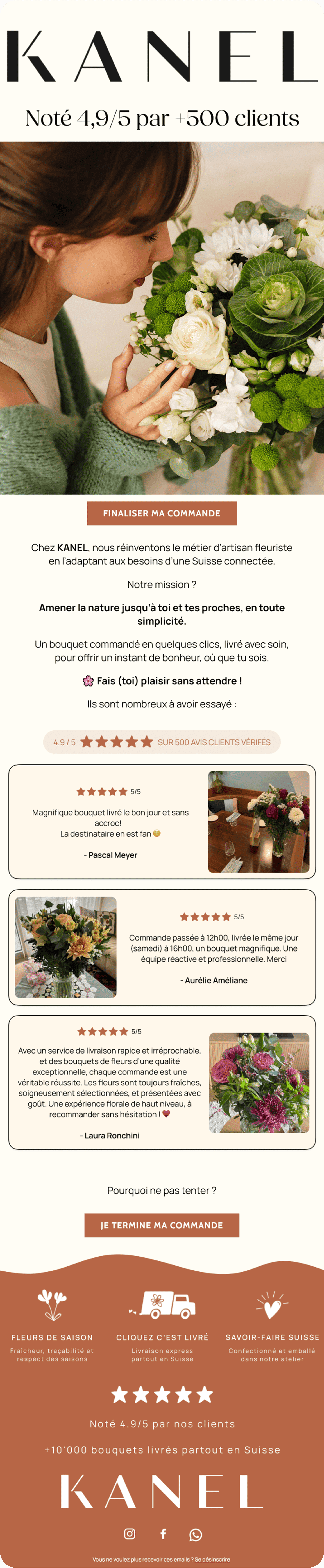 Une image verticale de mail affichant une interface claire avec divers boutons, éléments de texte et graphiques visuels.