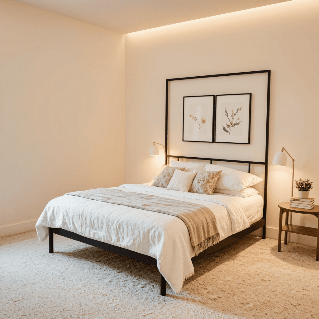 product photography of bed frame