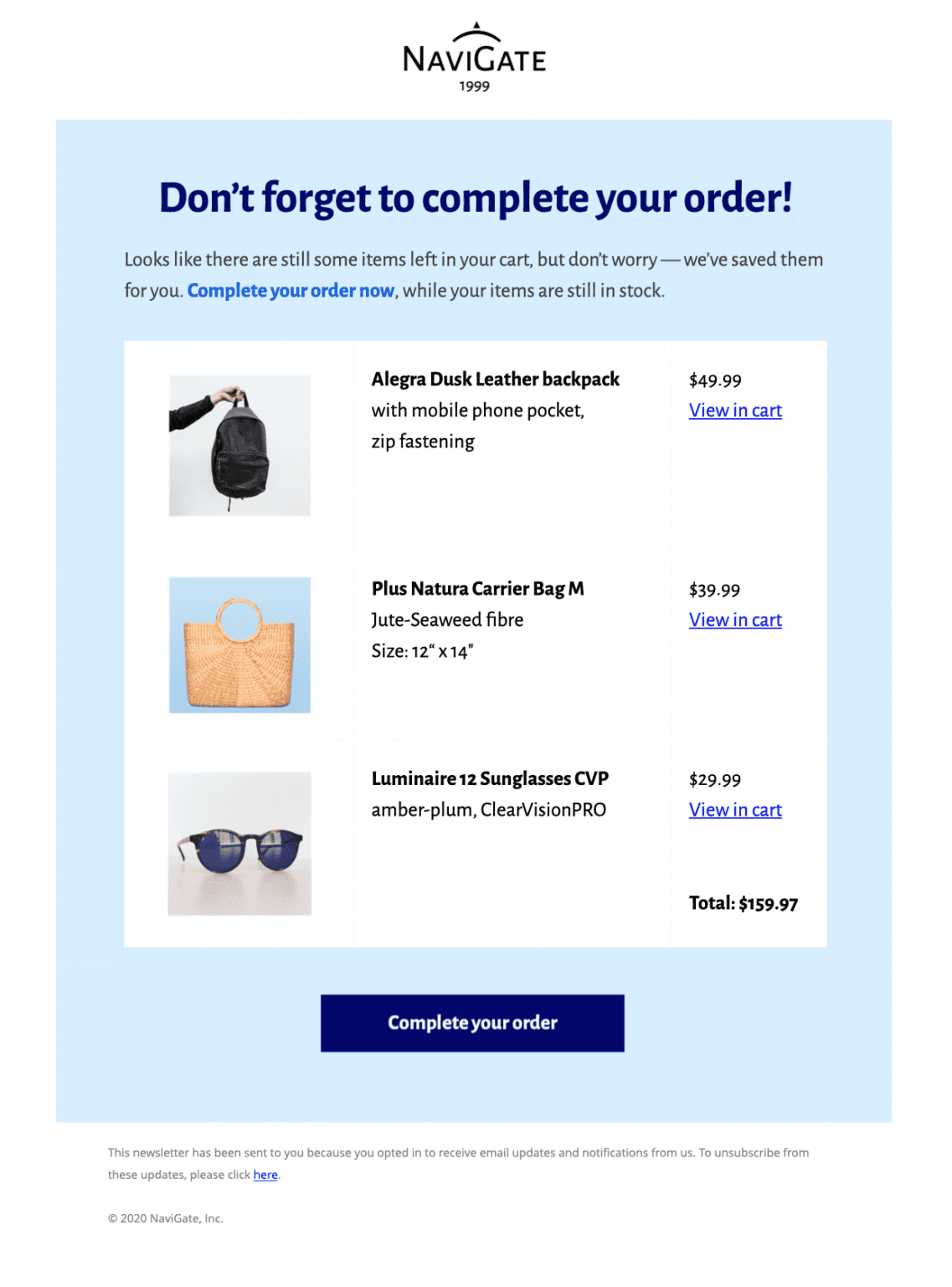 Cart Abandonment Recovery Email Mail 365