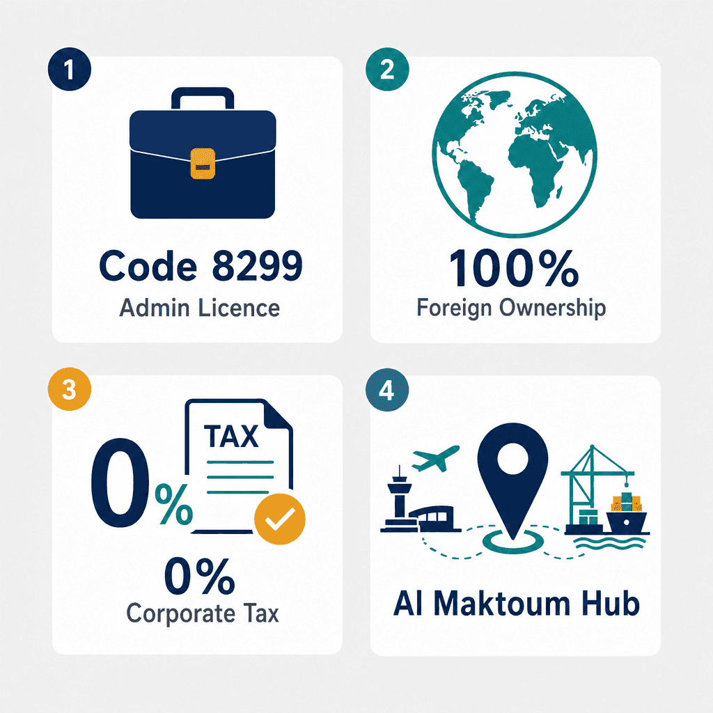 Infographic: Other Business Support Services Business License in Dubai
