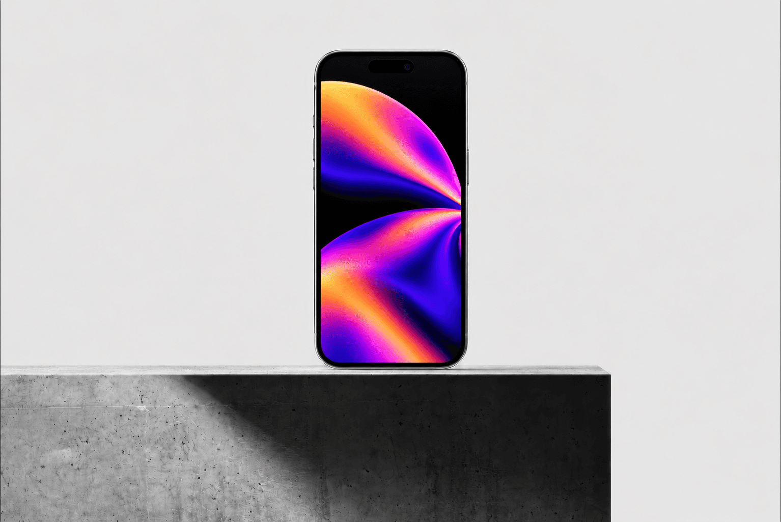 unfold wallpaper on the iphone mockup