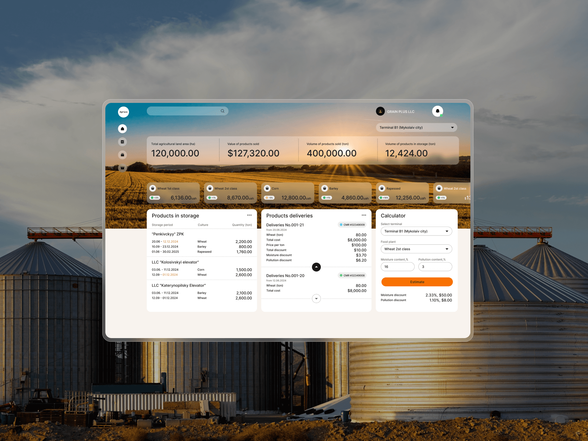 Digital platform connecting field teams, logistics, and management for transparent agricultural operations.