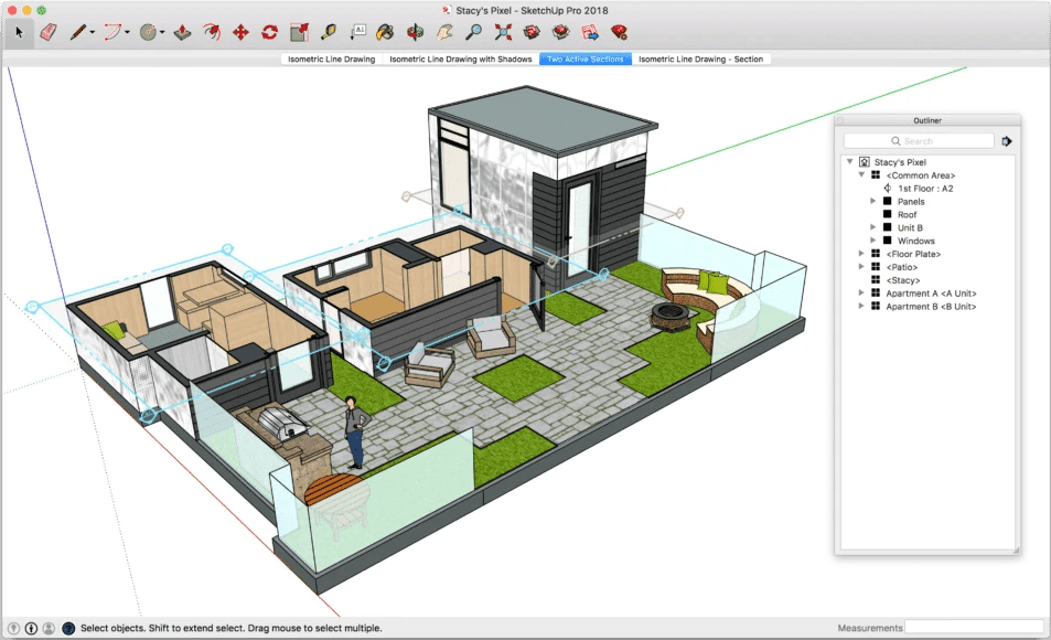 Sketchup running on a cloud computer