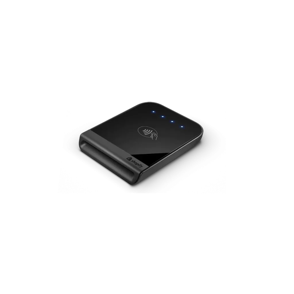 Shopify Tap & Chip card reader with a contactless zone and chip card slot
