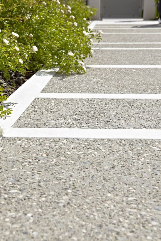 Exposed Aggregate Concrete Driveway