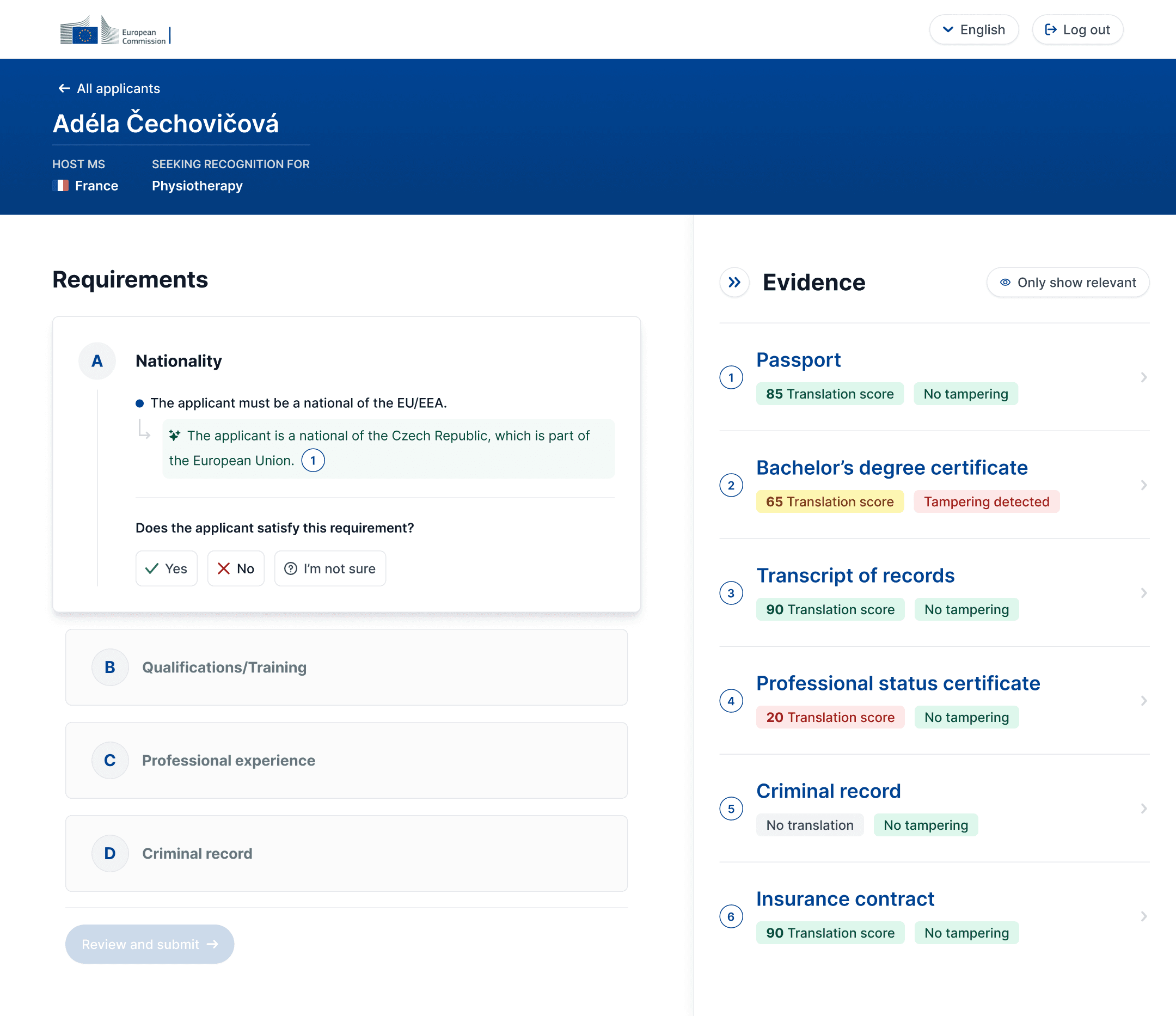 AI PoC Evaluate application 2