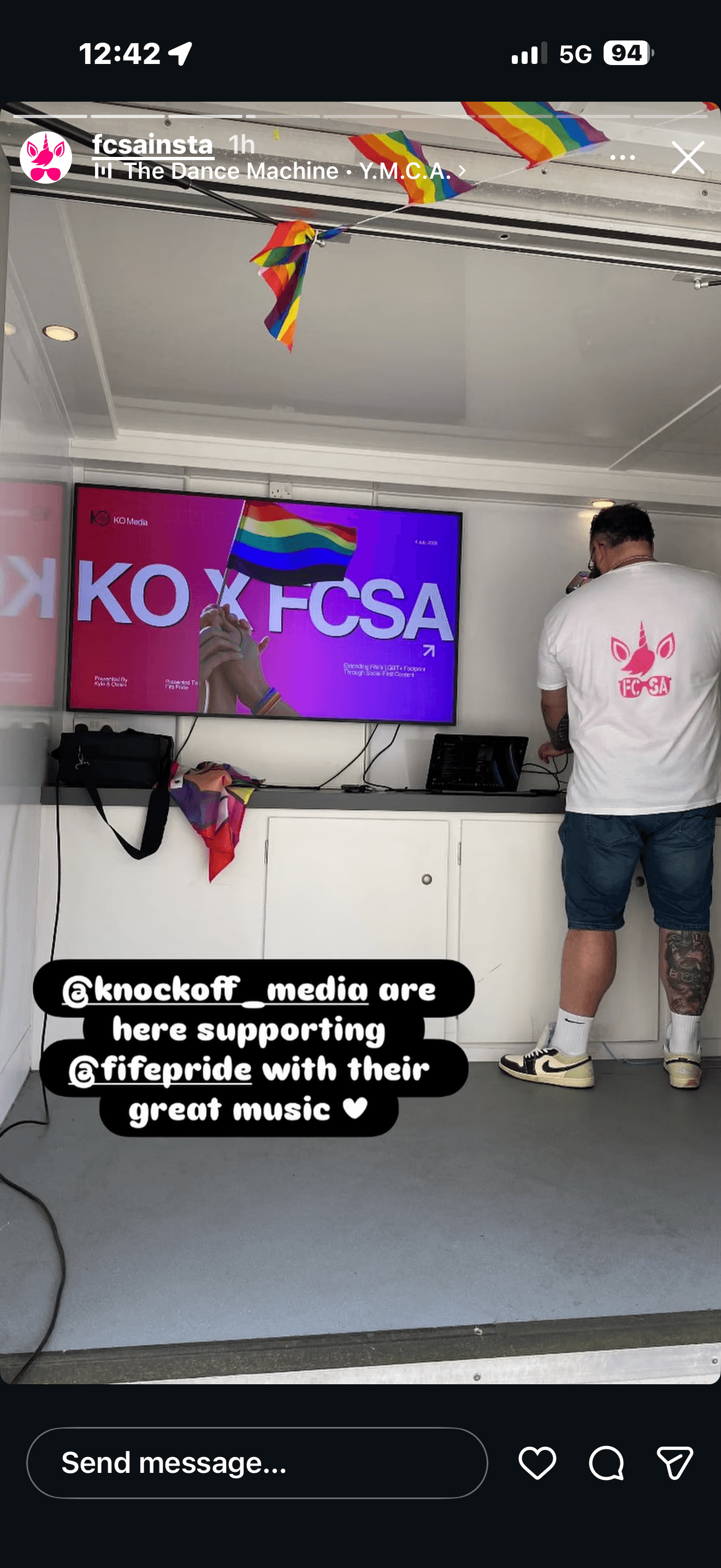 Presenting and hosting at Fife Pride