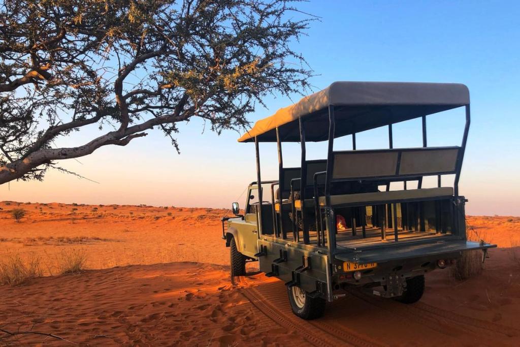 Off roading safari vehicle, Namibia