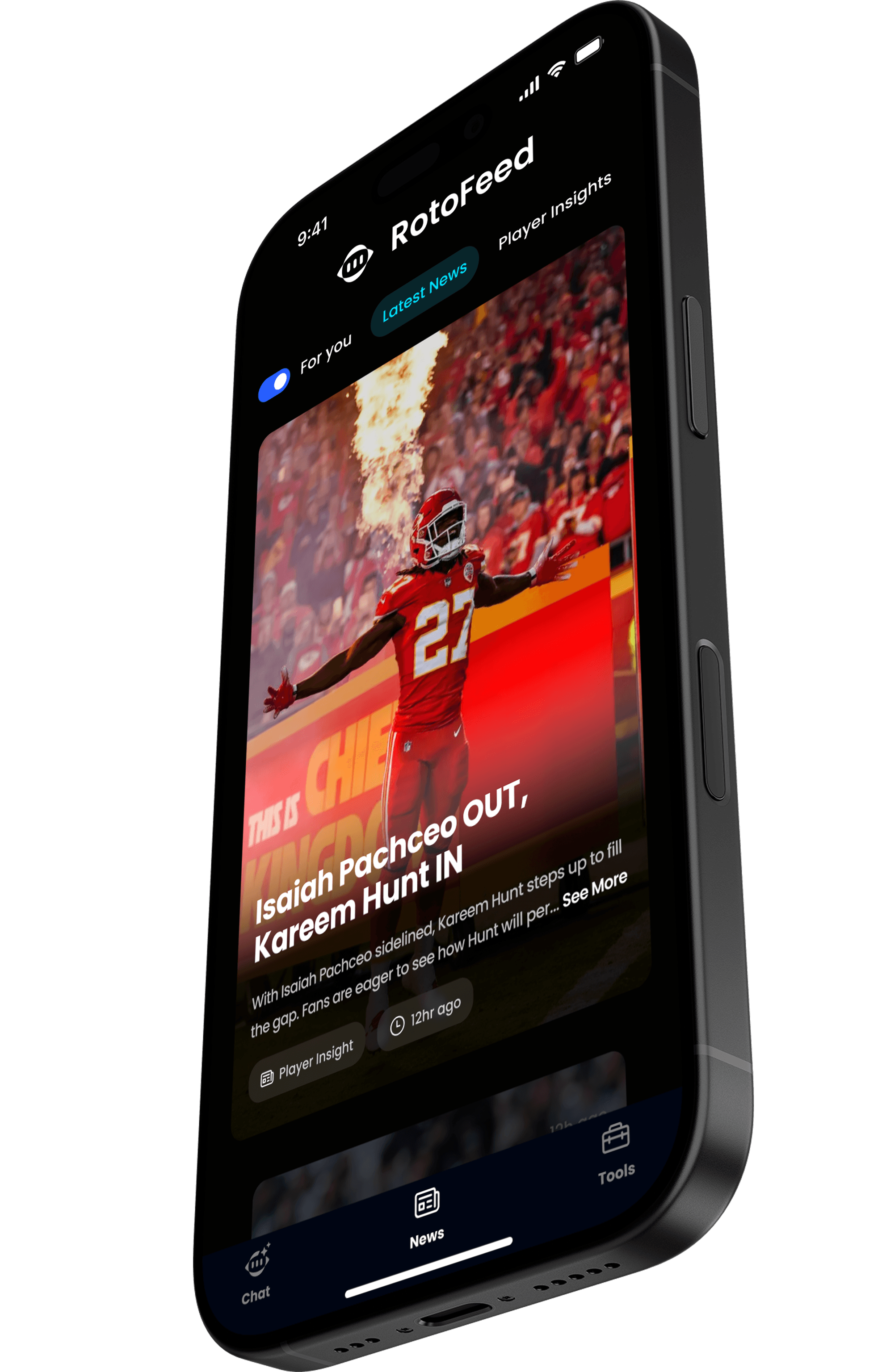 iPhone mockup of the voice recording feature of the app
