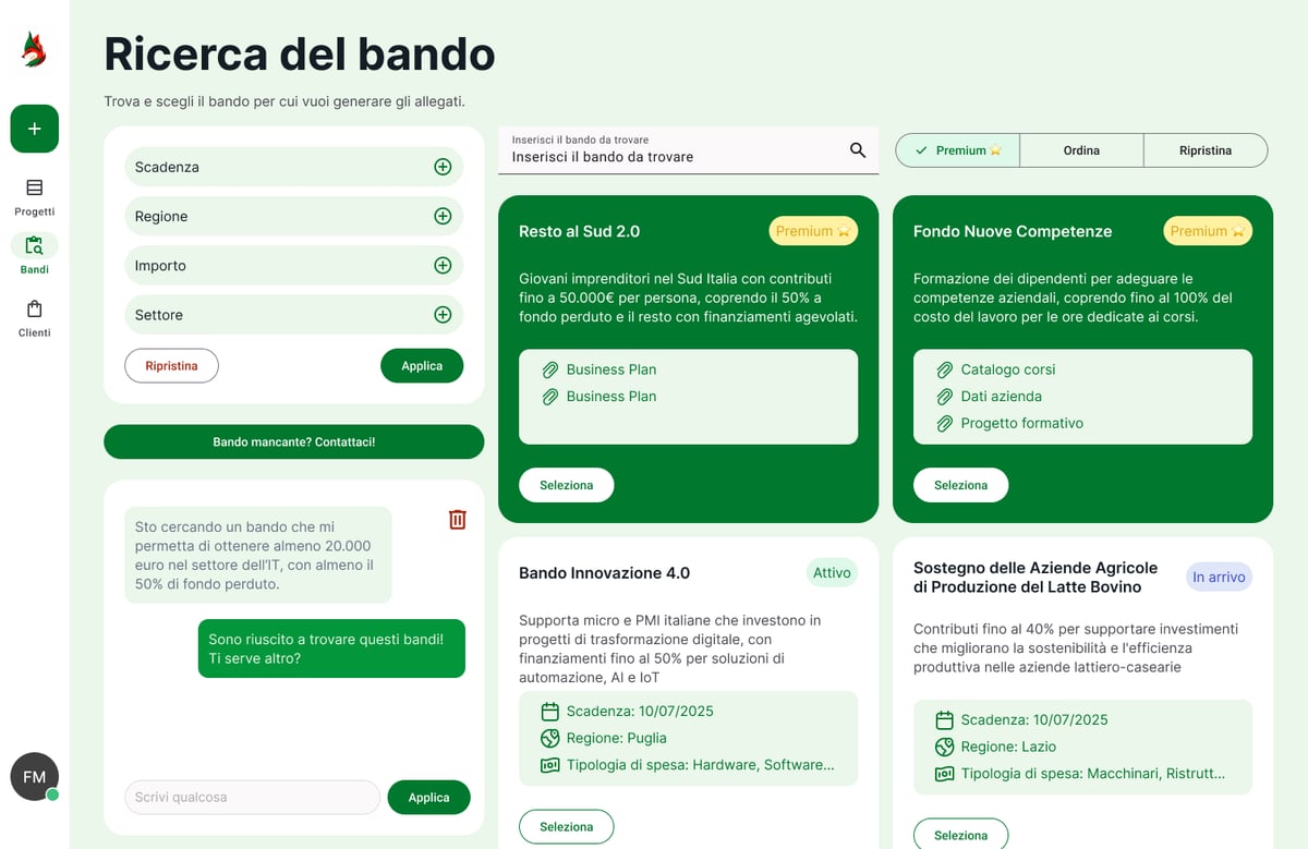 Bandit - Multibando - Bandit - Finanza Agevolata