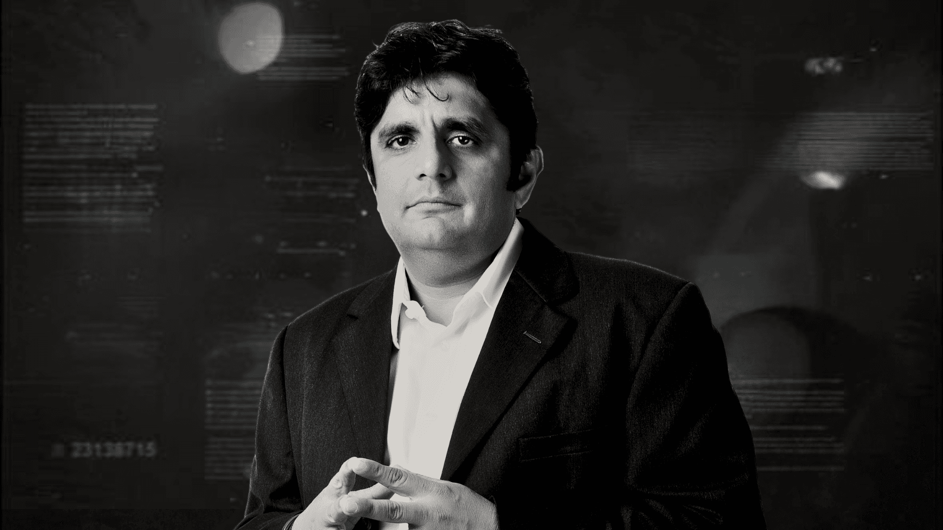 Black and White potrait of Hussein Hallak