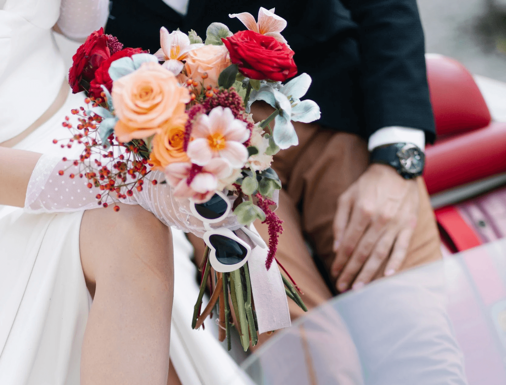 flower bouquet on table