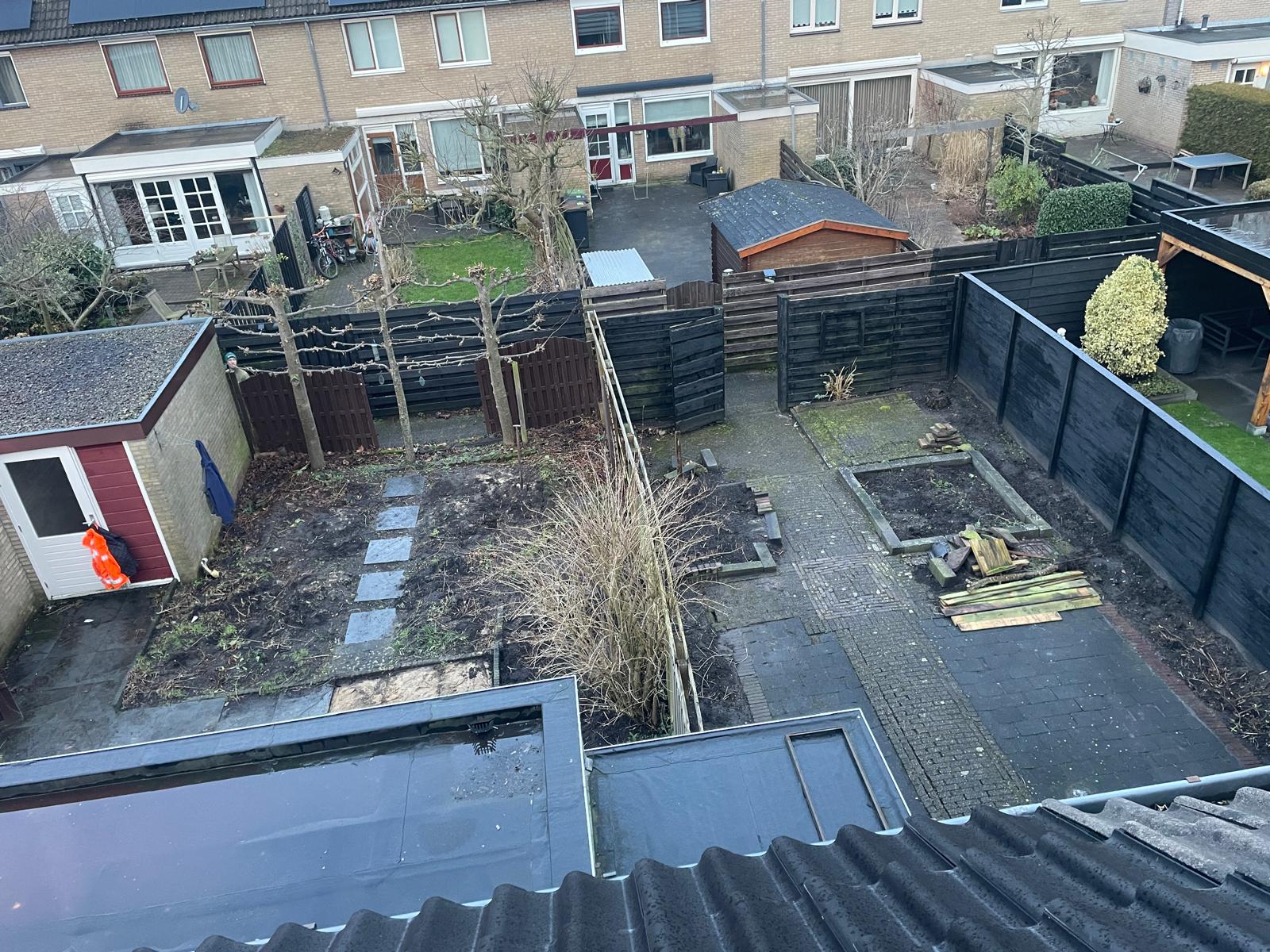 complete tuin renovatie before