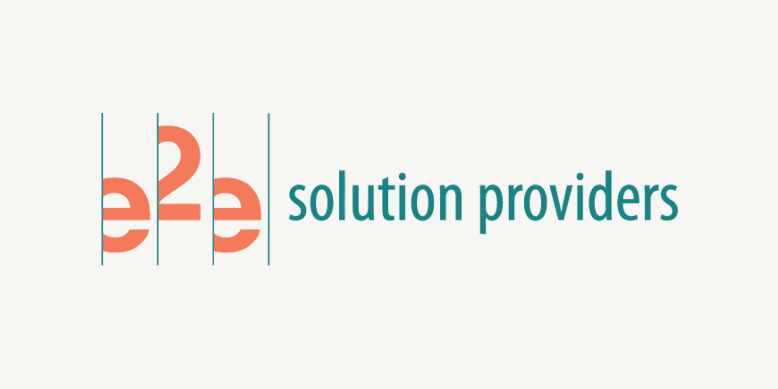 E2E Solution Providers logo, representing custom AI solutions, strategic partnerships, and expertise in enhancing business infrastructure globally.