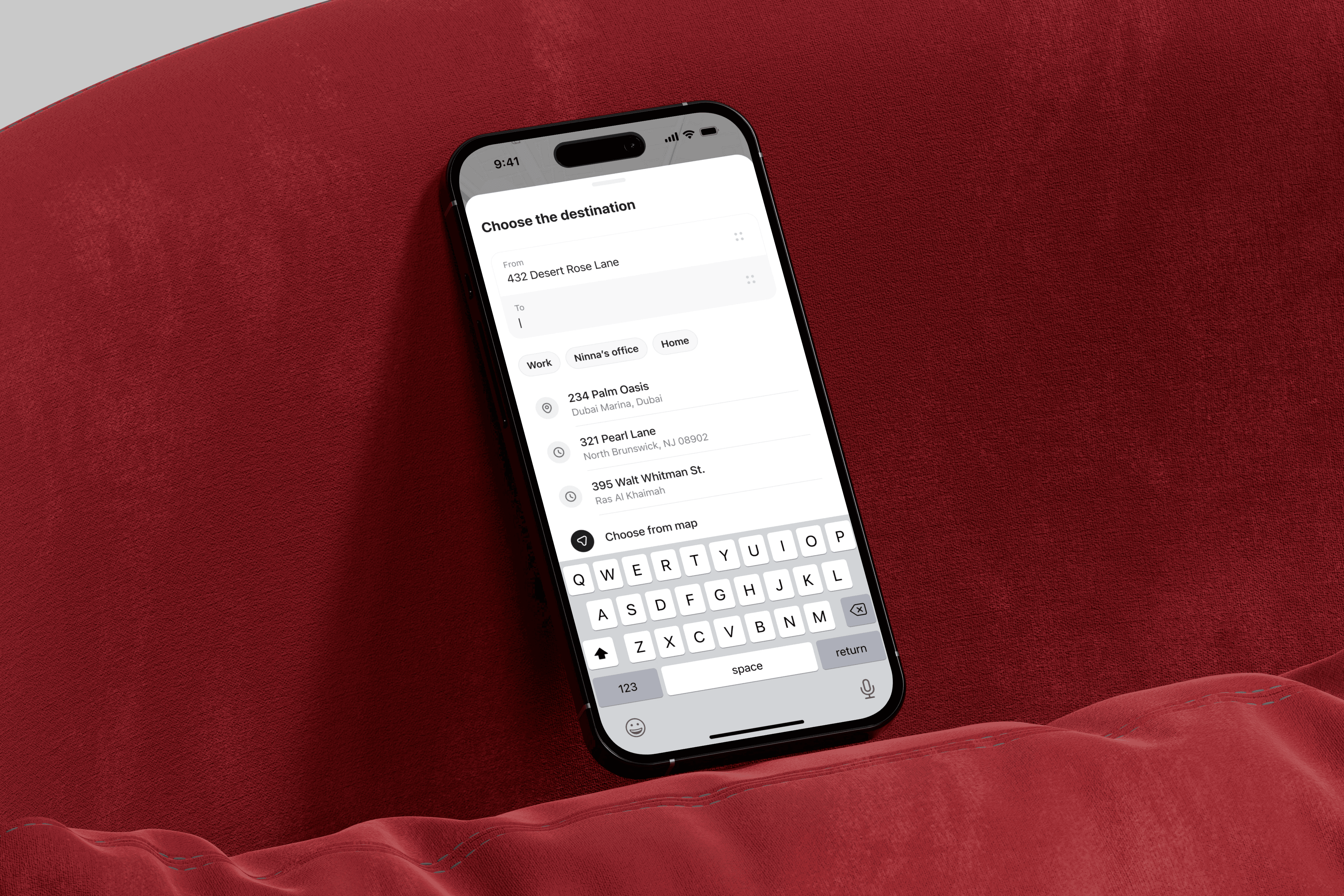 Chair standing on the water