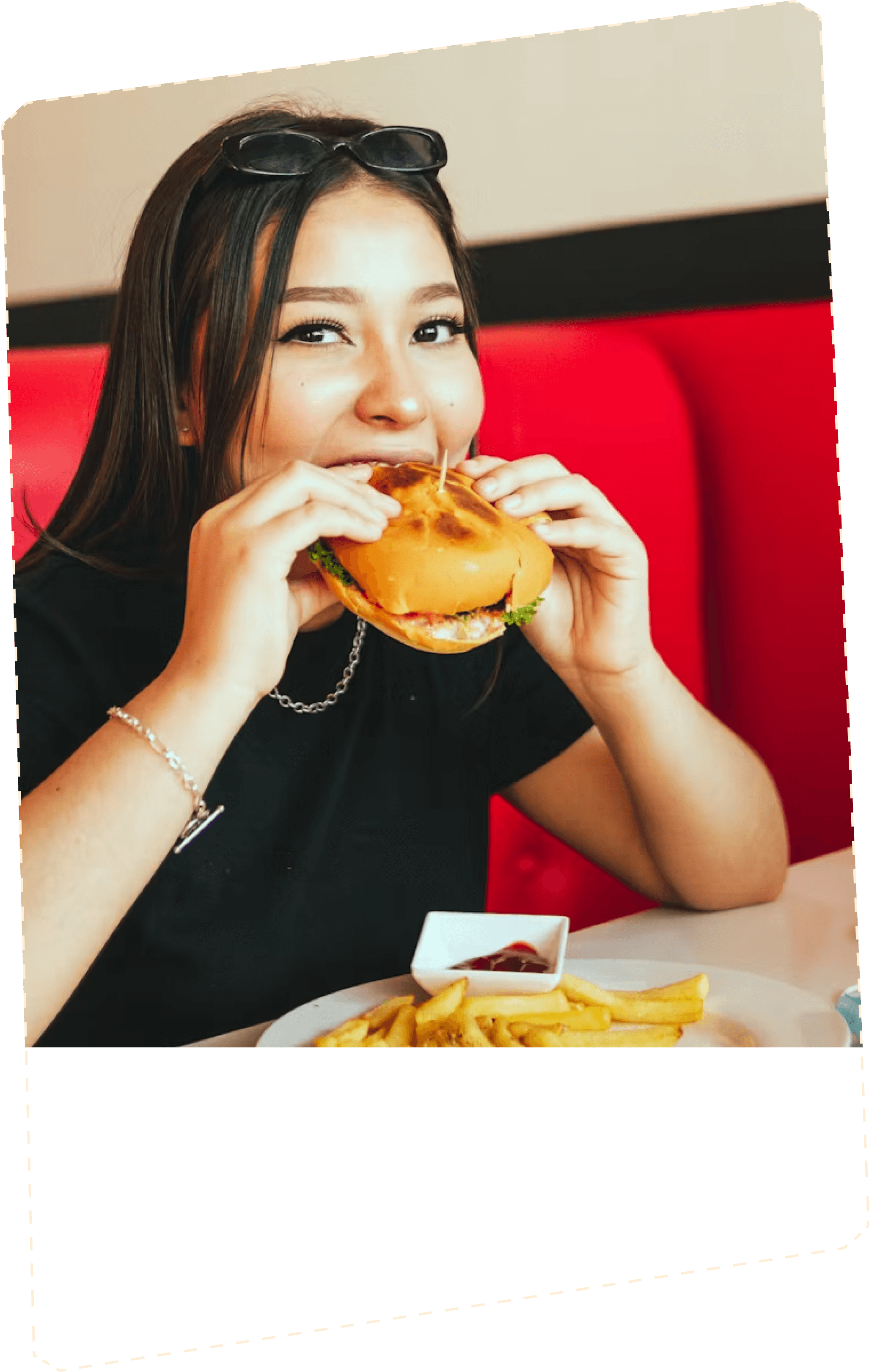 Girl Eating Burger