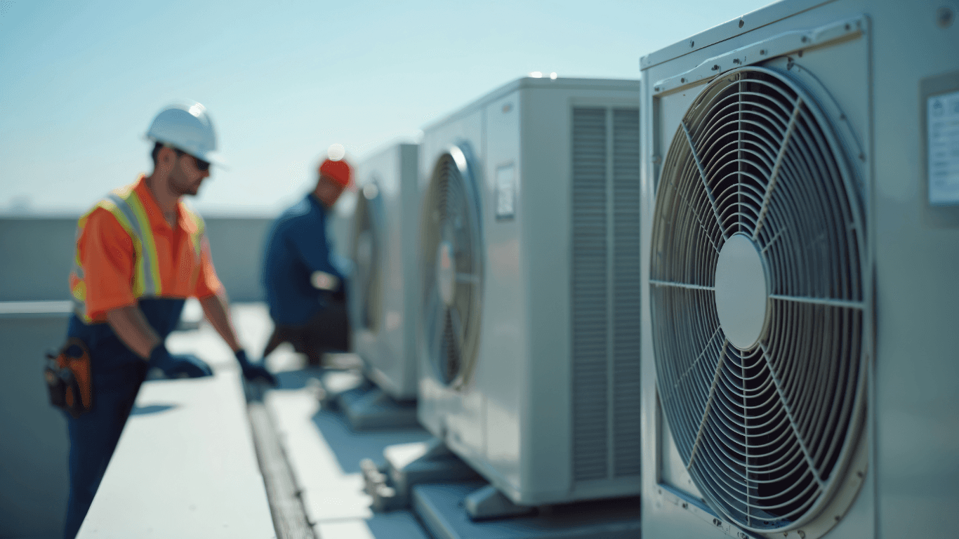 checking AC unit