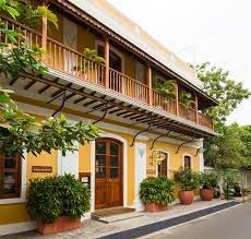 The exterior of Palais de Mahe.