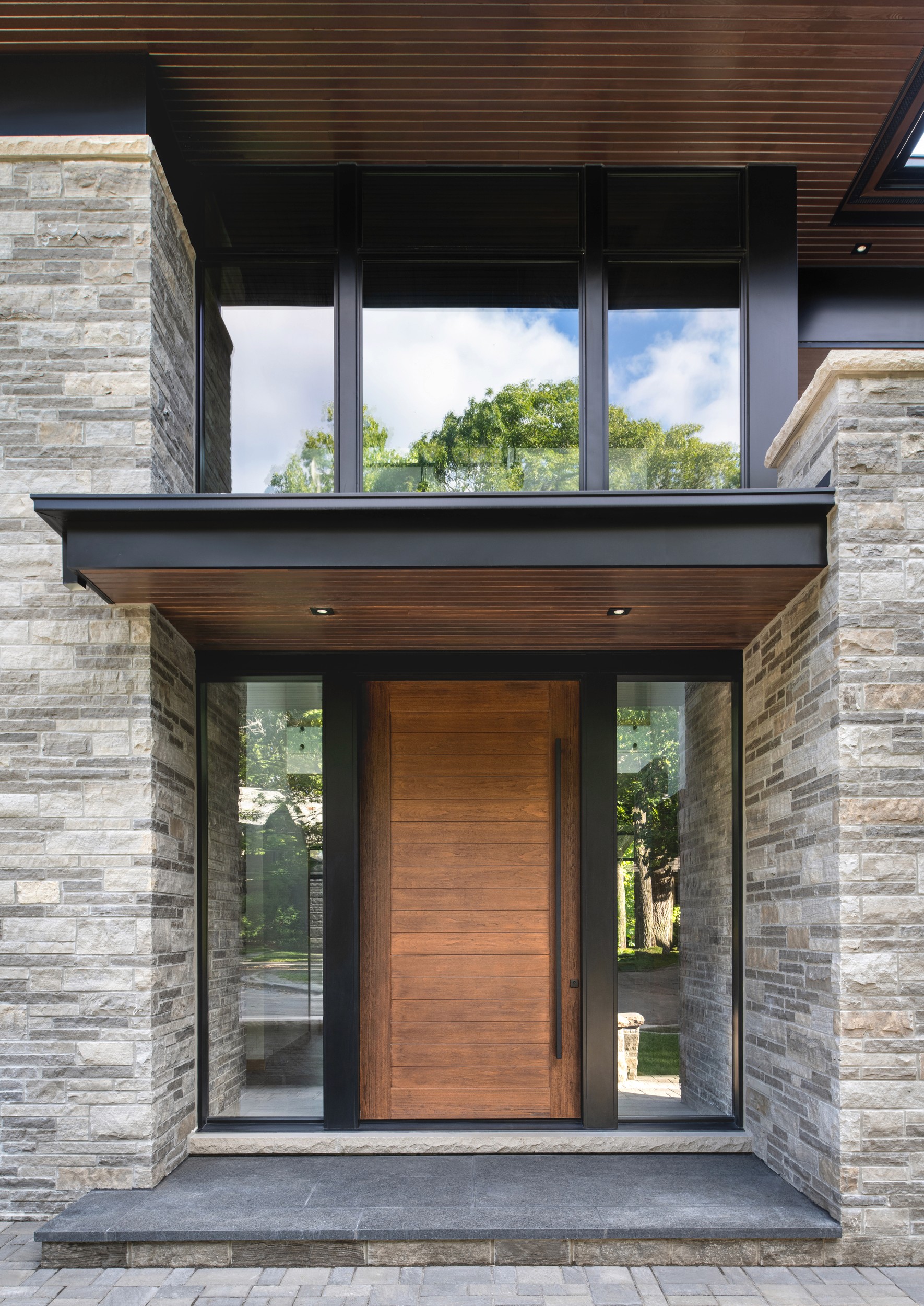 Custom Fiberglass Pivot Door in King City, ON — project gallery image 3.