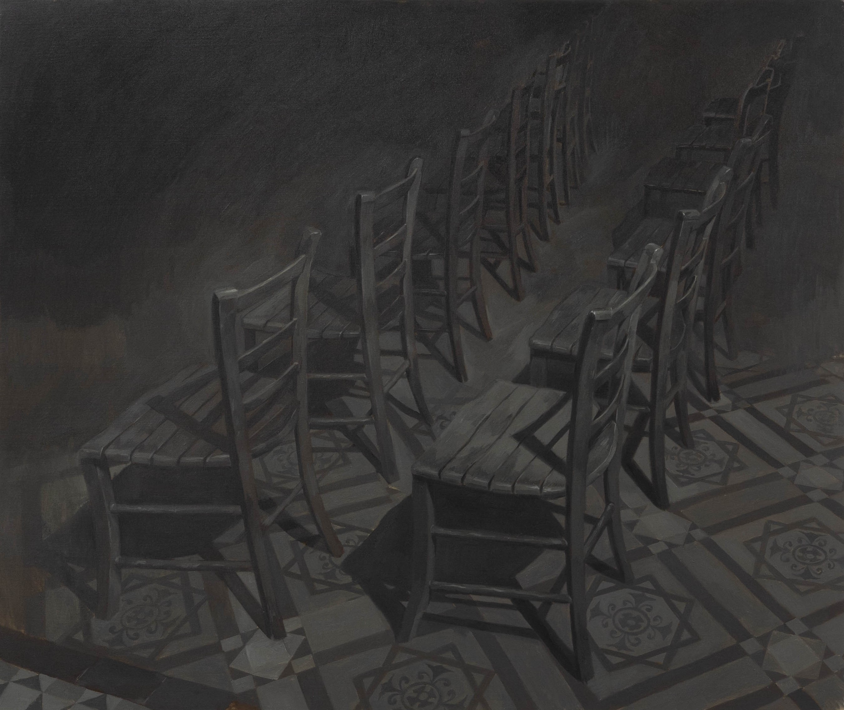 Painting of chairs