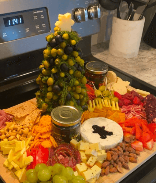 Charcuterie pickle tree