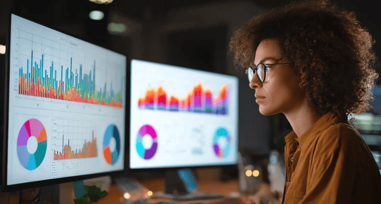 light decorations in dark area