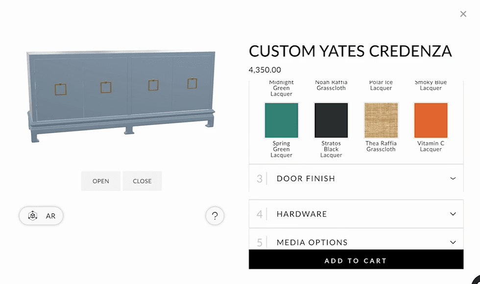 Scout Design Studio uses a product configurator
