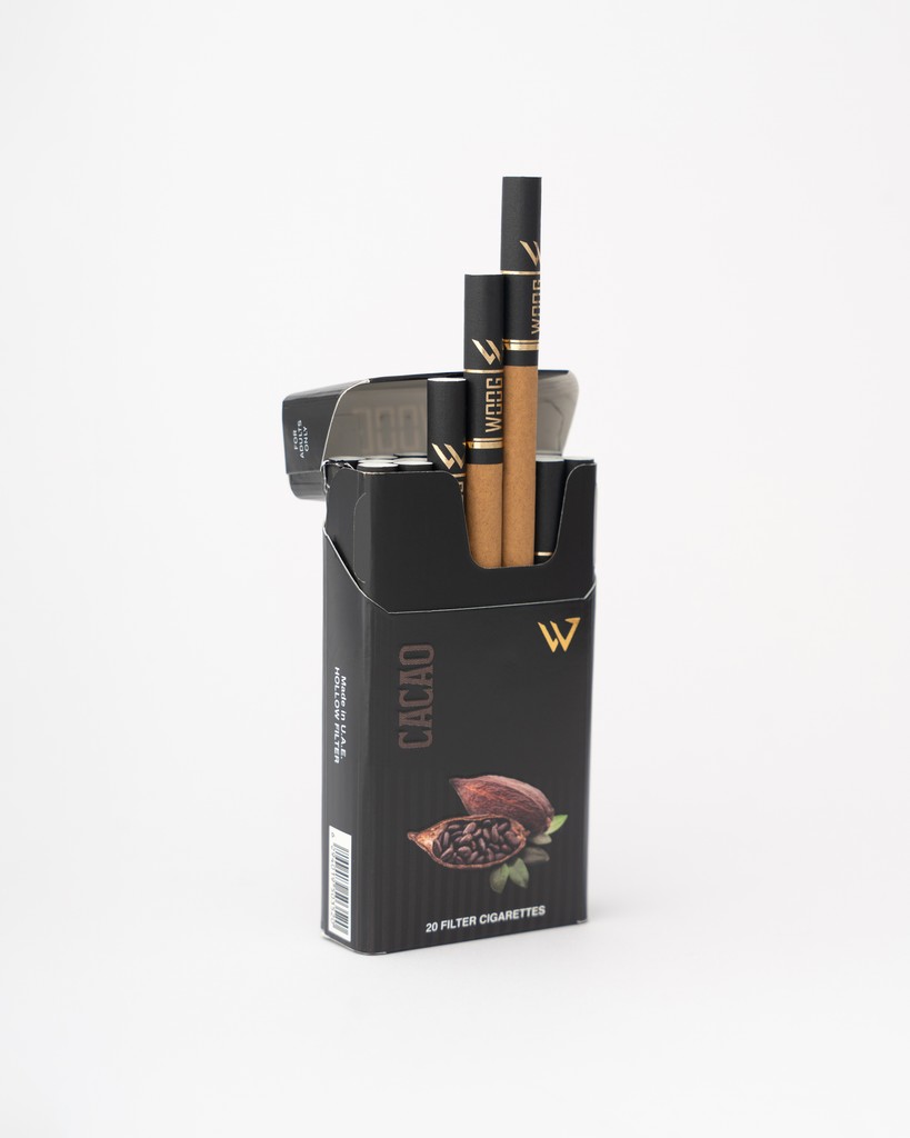 Woog Chocolate cigarette pack.