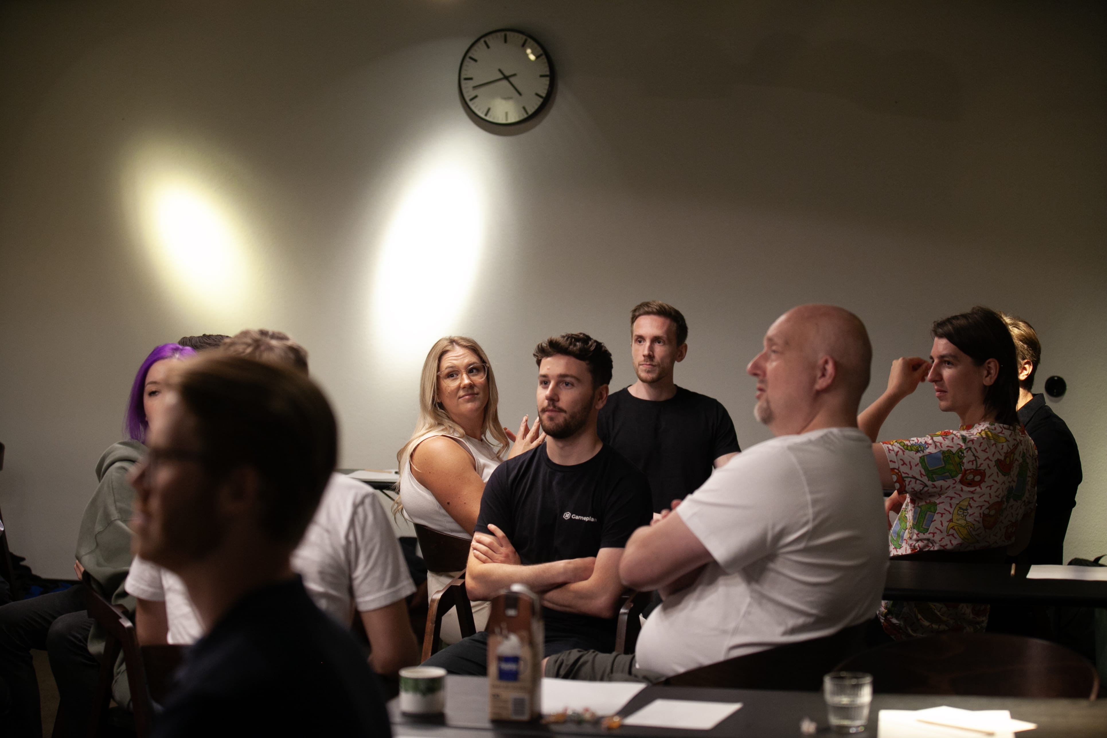 Gameplan employees having a discussion