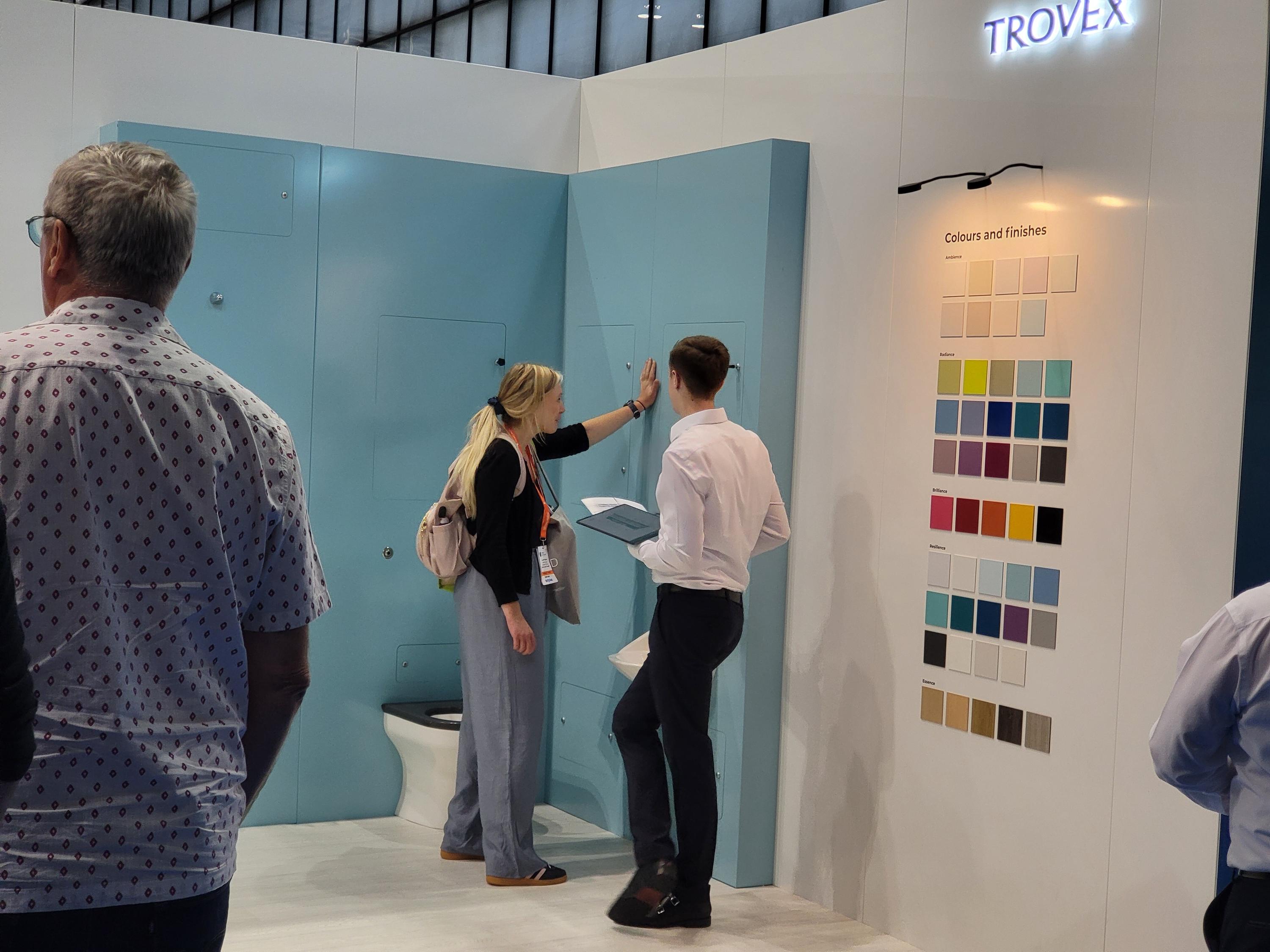 The Trovex team supporting customers with the Hygipod Safe