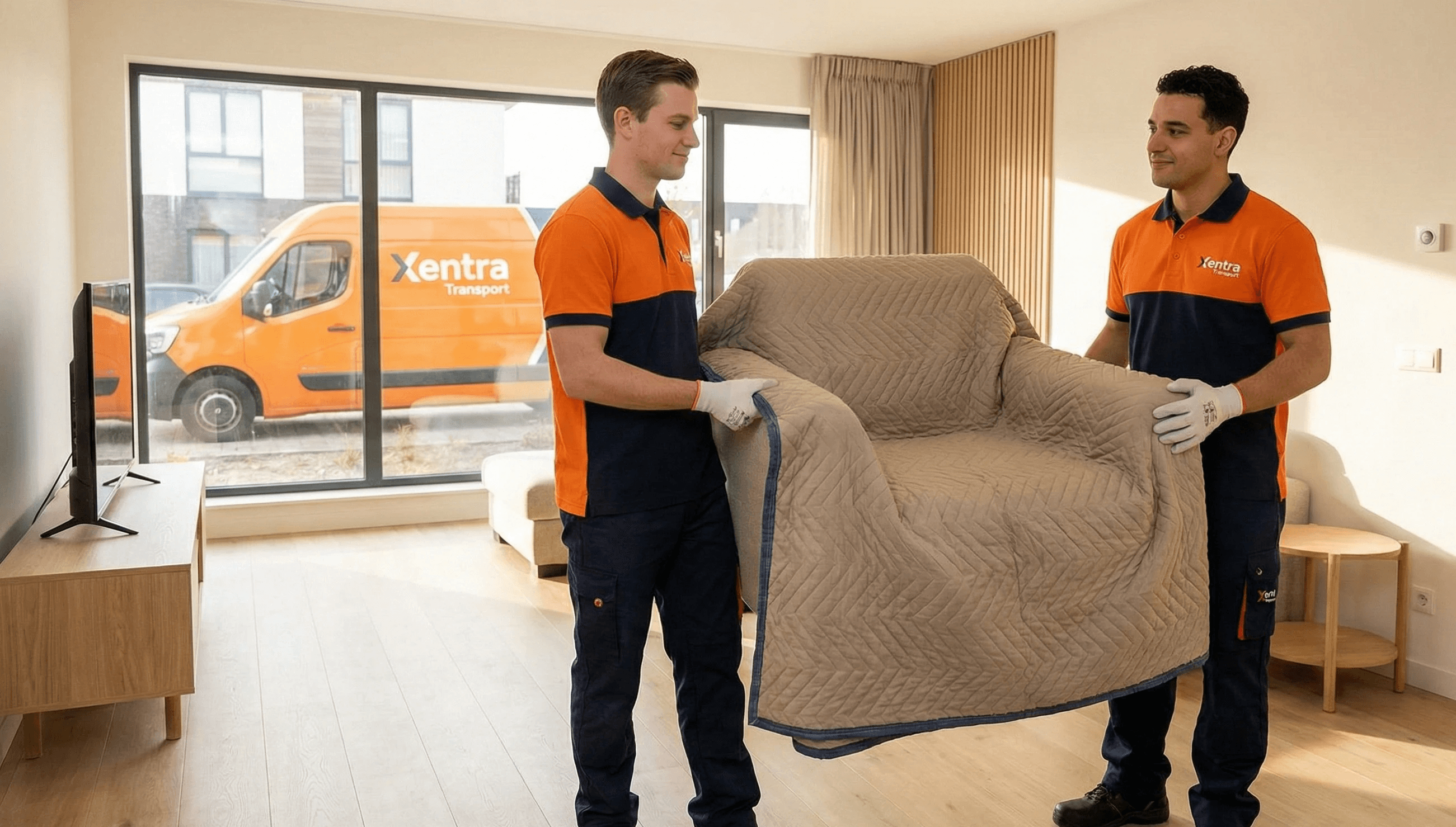 xentra transport van supporting moving company delivery in nyc