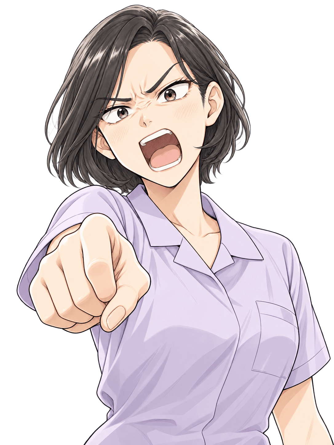 08 上司 · 枠越え透過素材