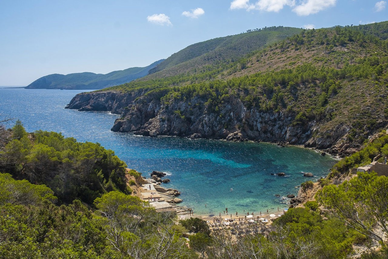 Cala Olivera in Ibiza close to Luxury Villa Can Nemo
