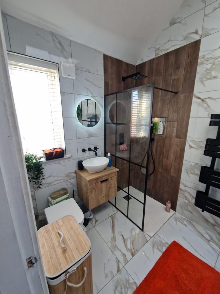 Image of a bathroom renovation.