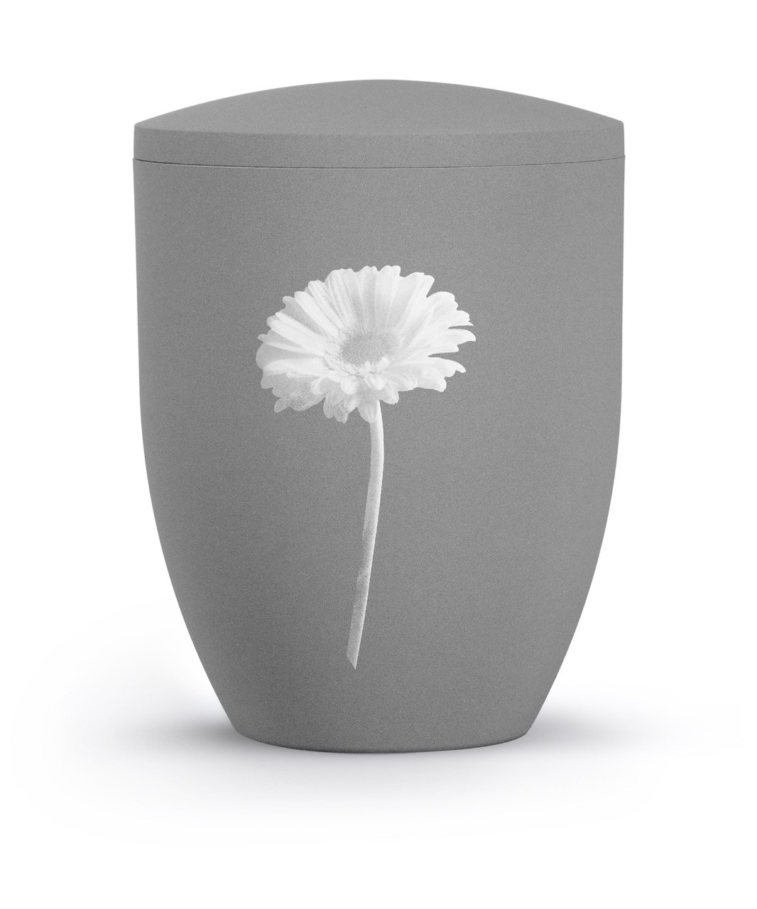 Urne 3482: Edition By Nature, steingrau, Gerbera, an die bekannten BOK Motive angelehnt