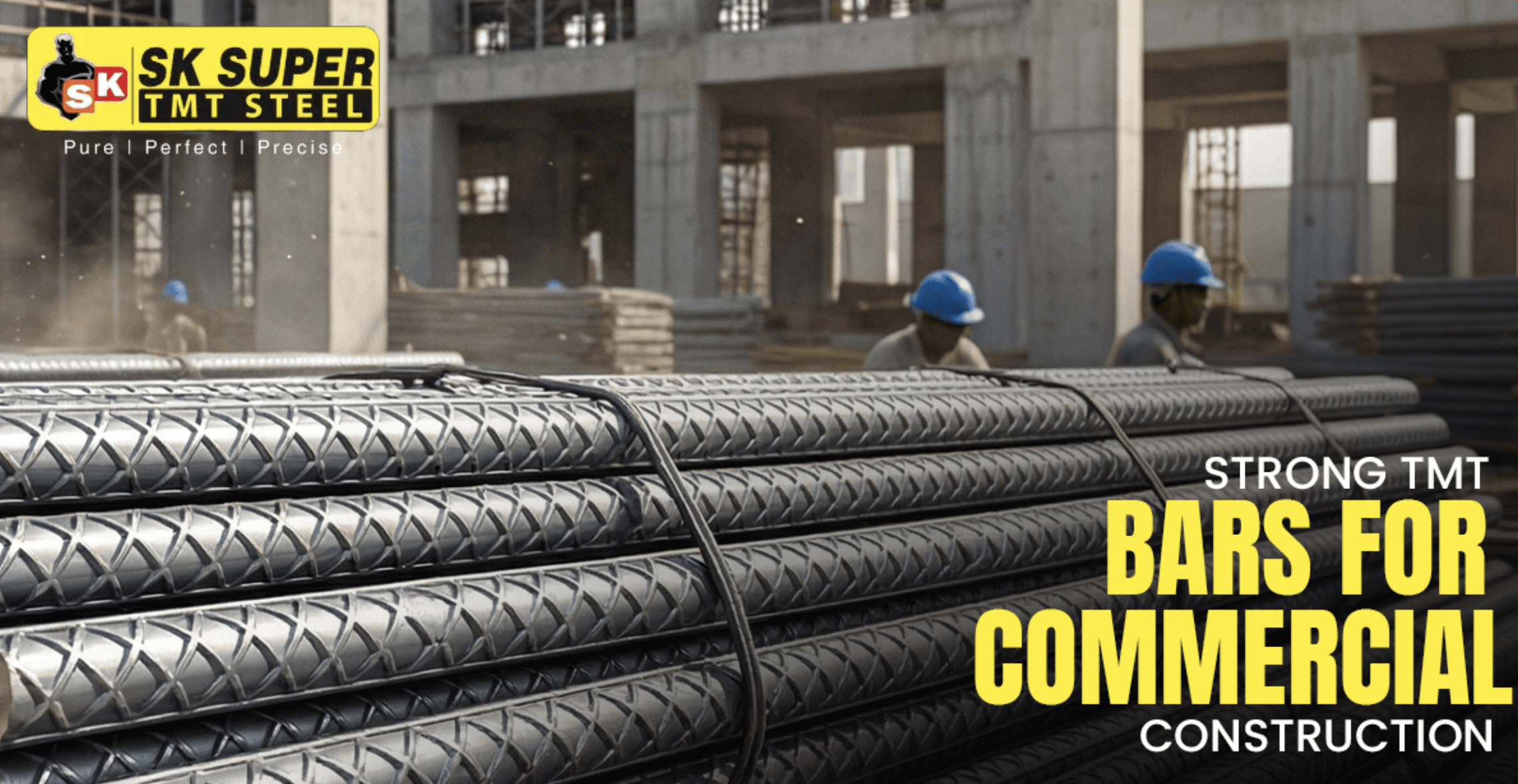 Strong TMT bar for commercial construction