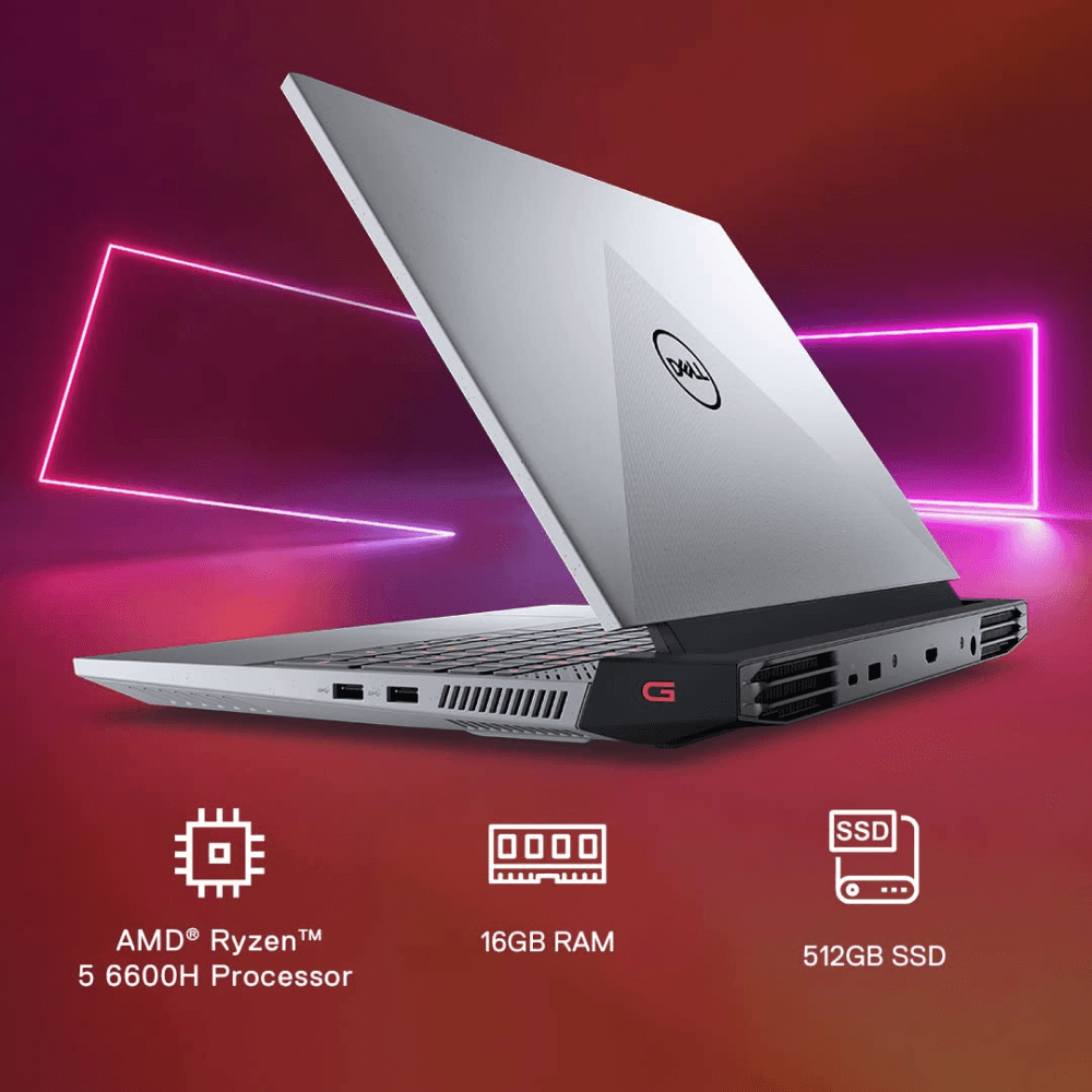 Dell Gaming G15 5525 - AMD Ryzen 5 6600H Gaming Laptop with Nvidia RTX 3050 GPU