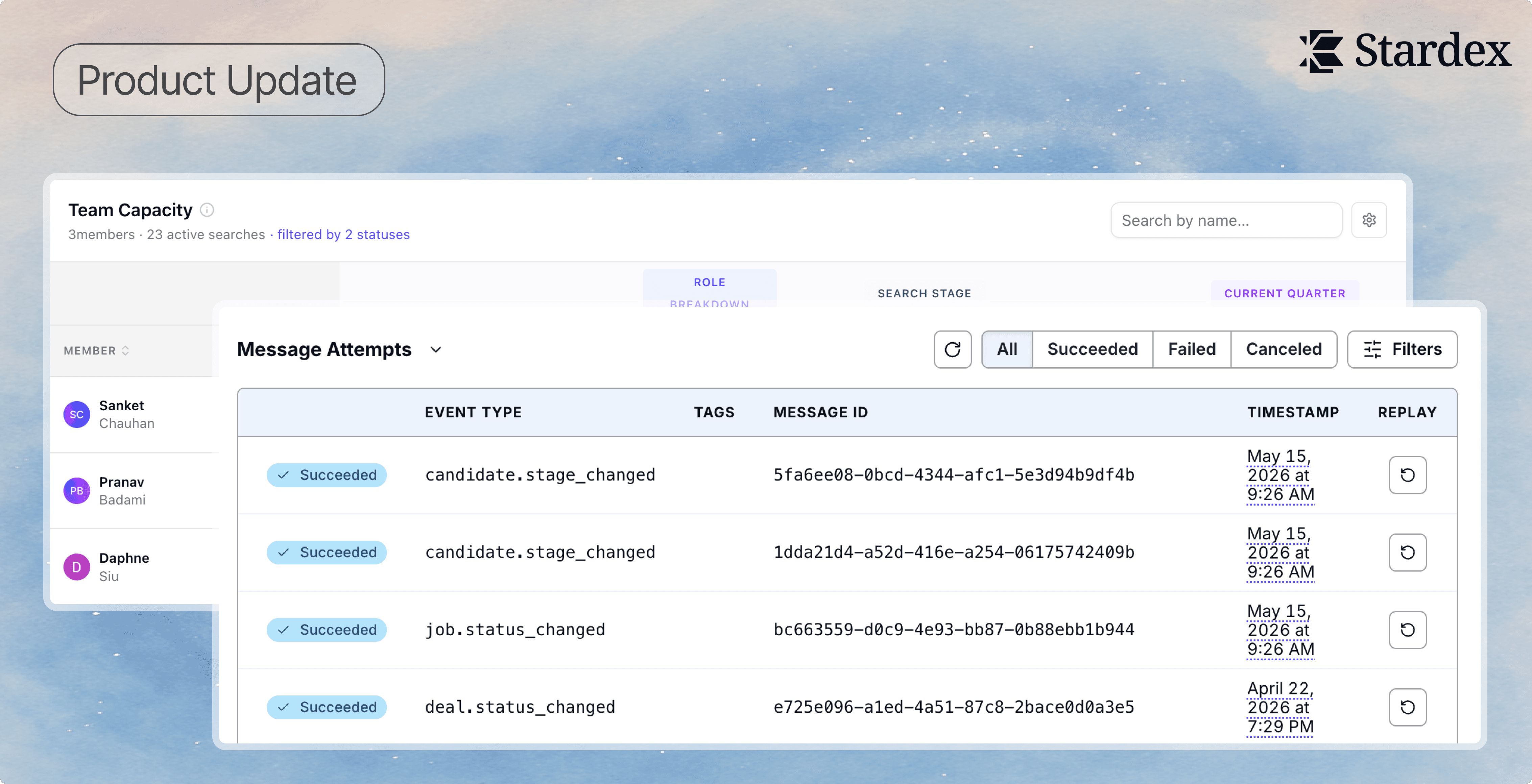Stardex AI native ATS + CRM | May Product Update