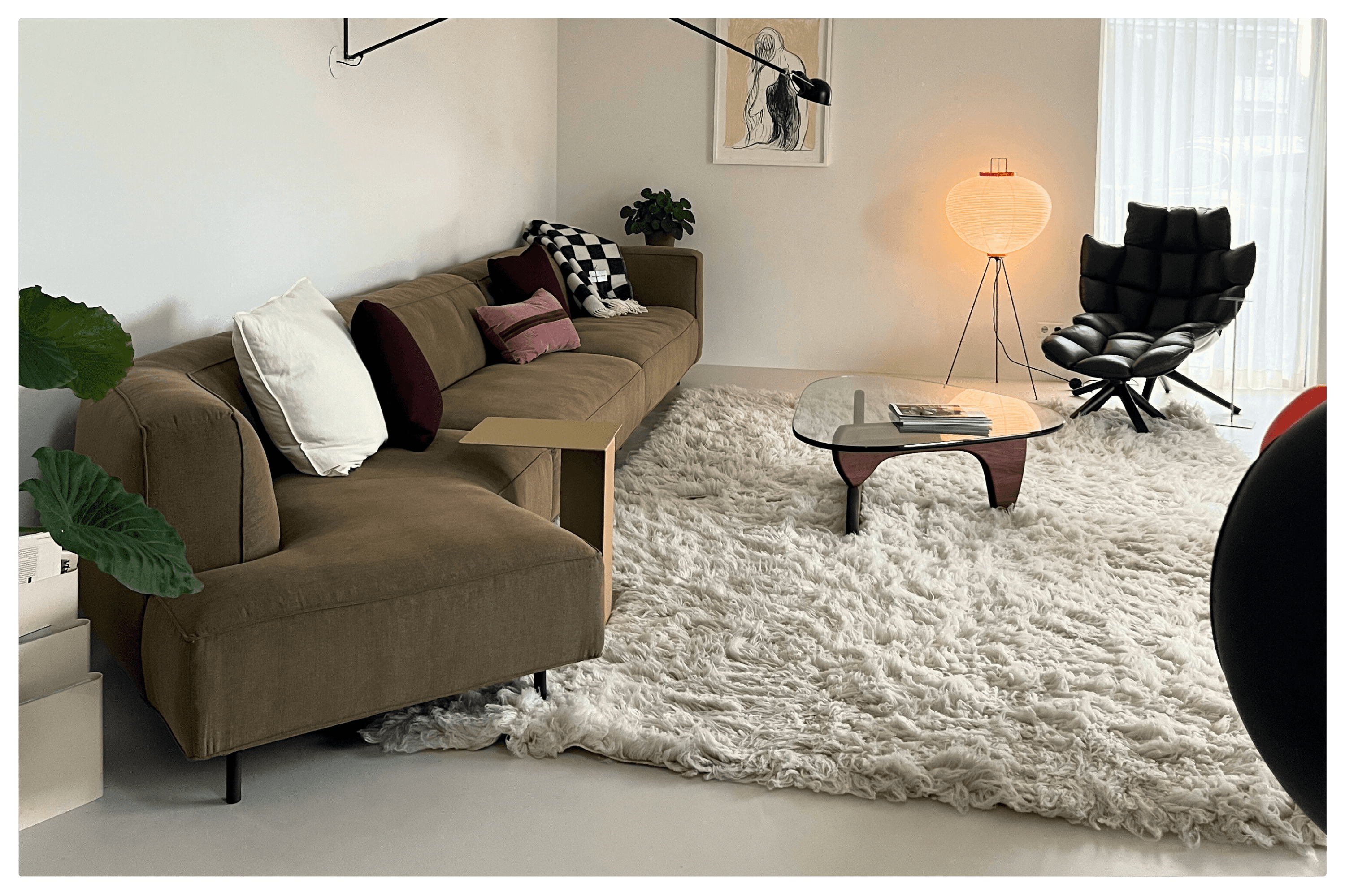 Gelderland bank 6400 met Ligne Roset Chali en Noguchi