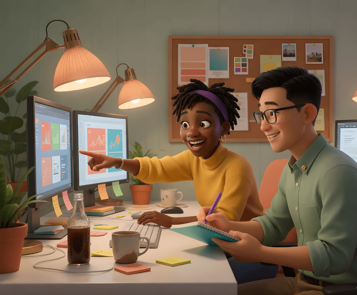 Aerial view of a winding road cutting through rocky terrain and sandy landscape.