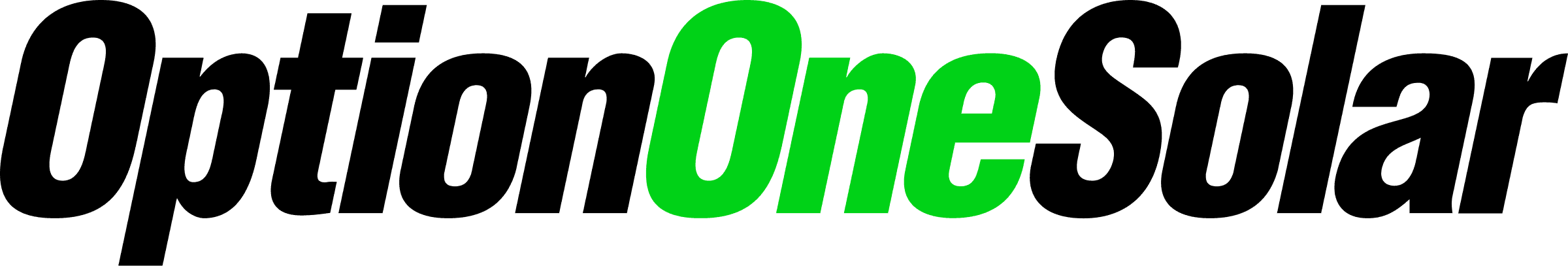 Option One Solar logo