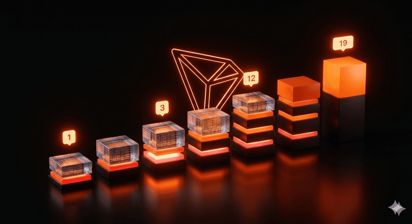 TRON blockchain confirmations