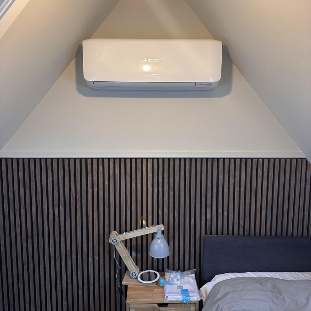 lg ai air airco in de slaapkamer