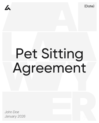Pet Sitting Agreement
