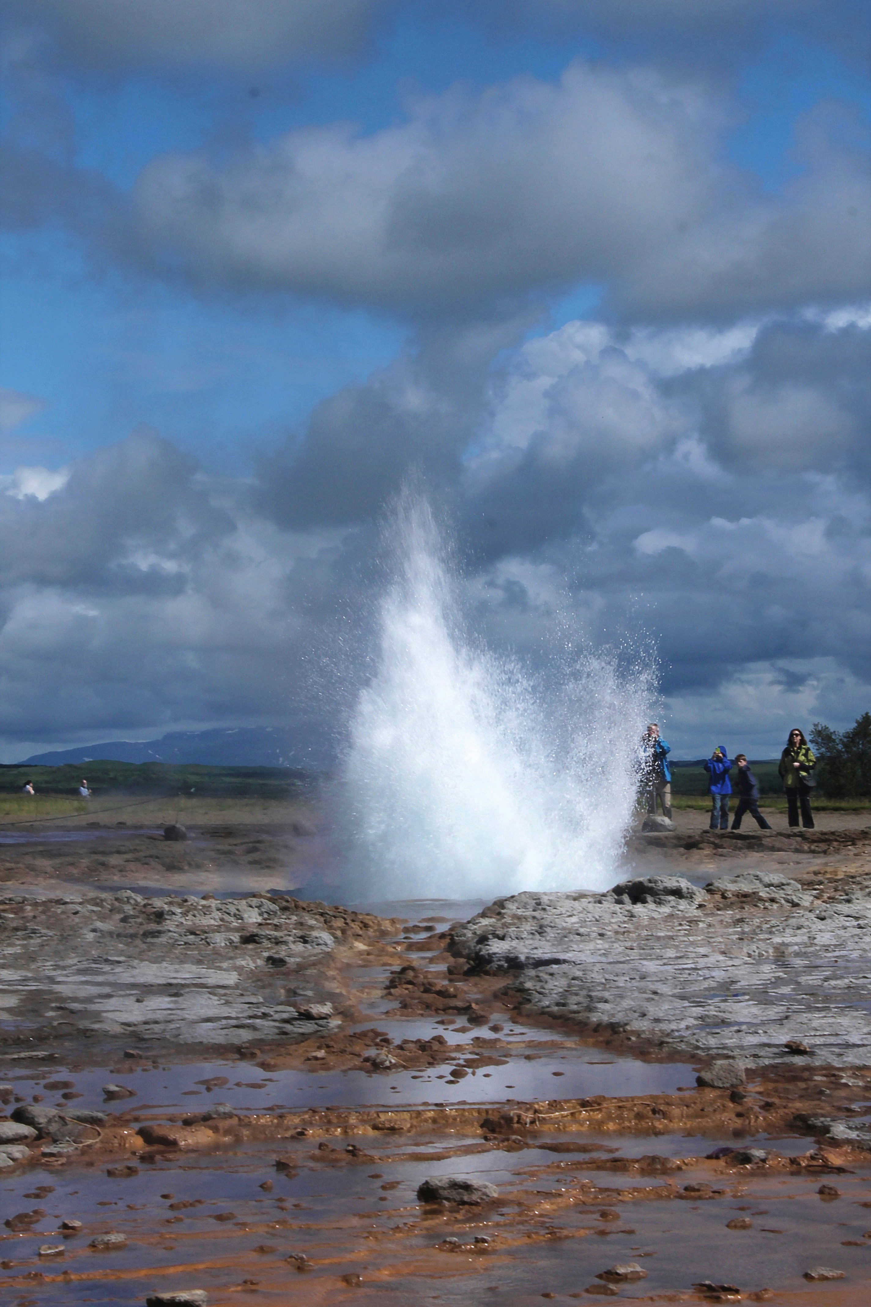 Geysir eruption Iceland 