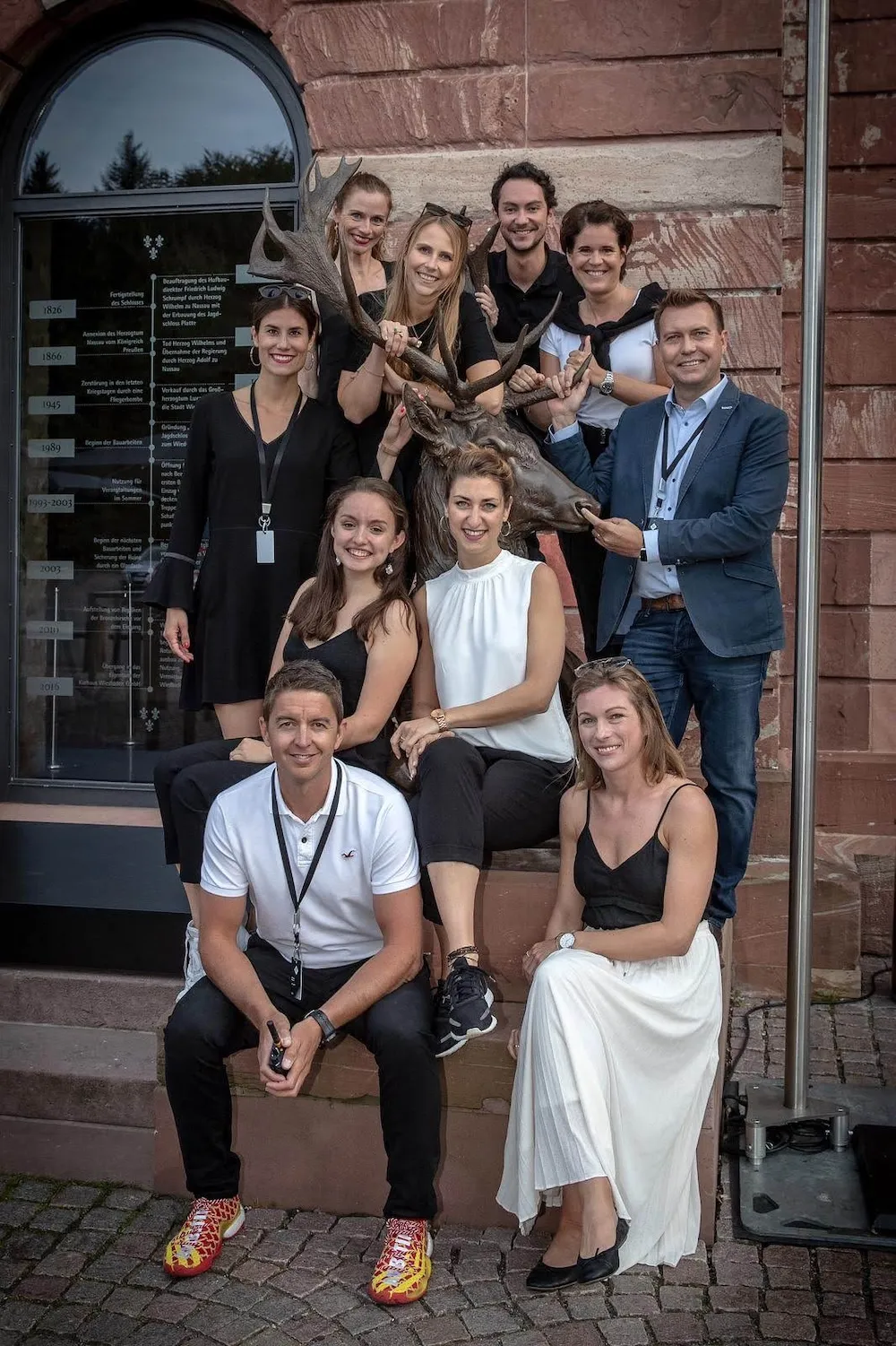 a group of people in an OKR workshop