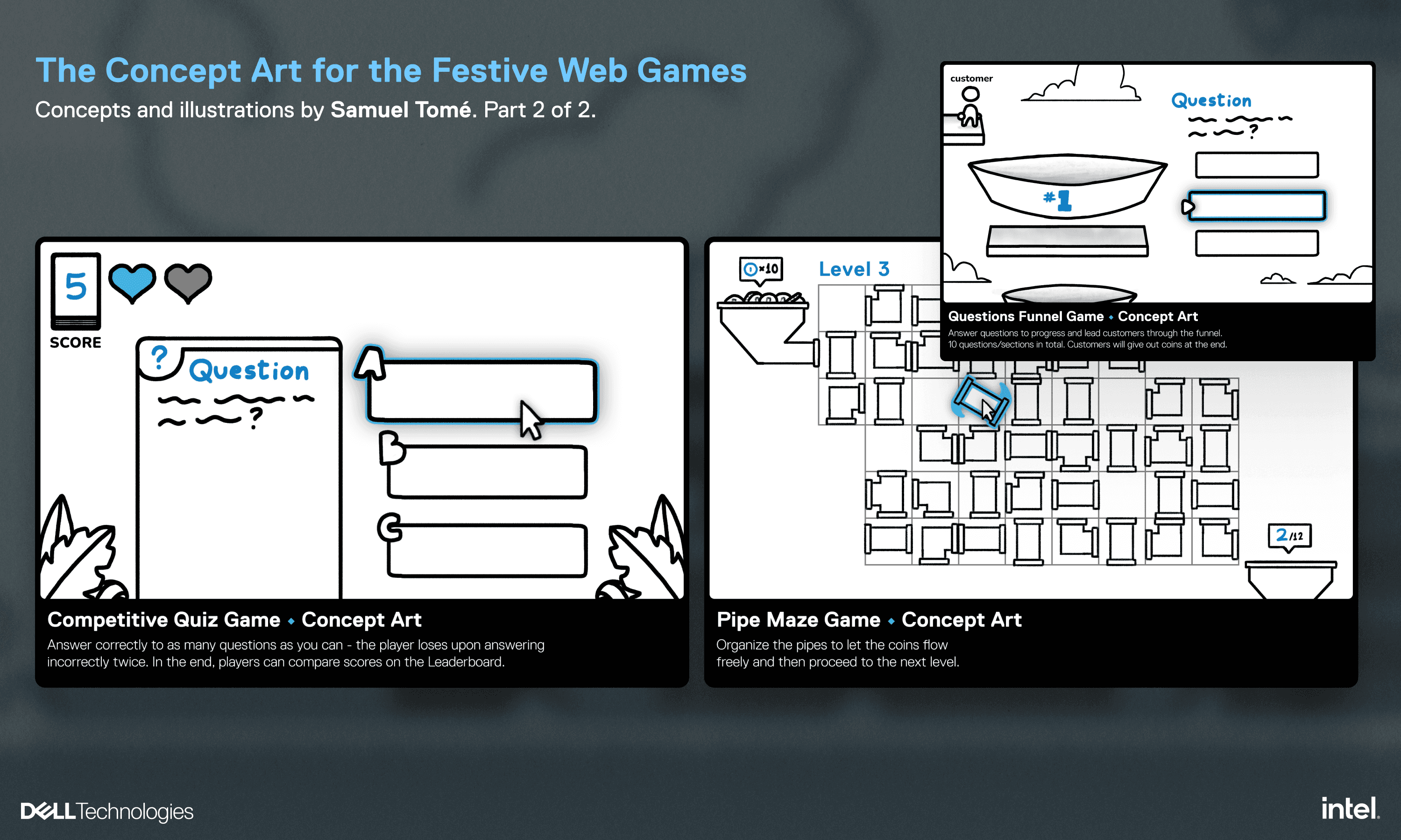 Games Concept Art 2D part 2 - By Samuel Tomé, Designer & Game Developer