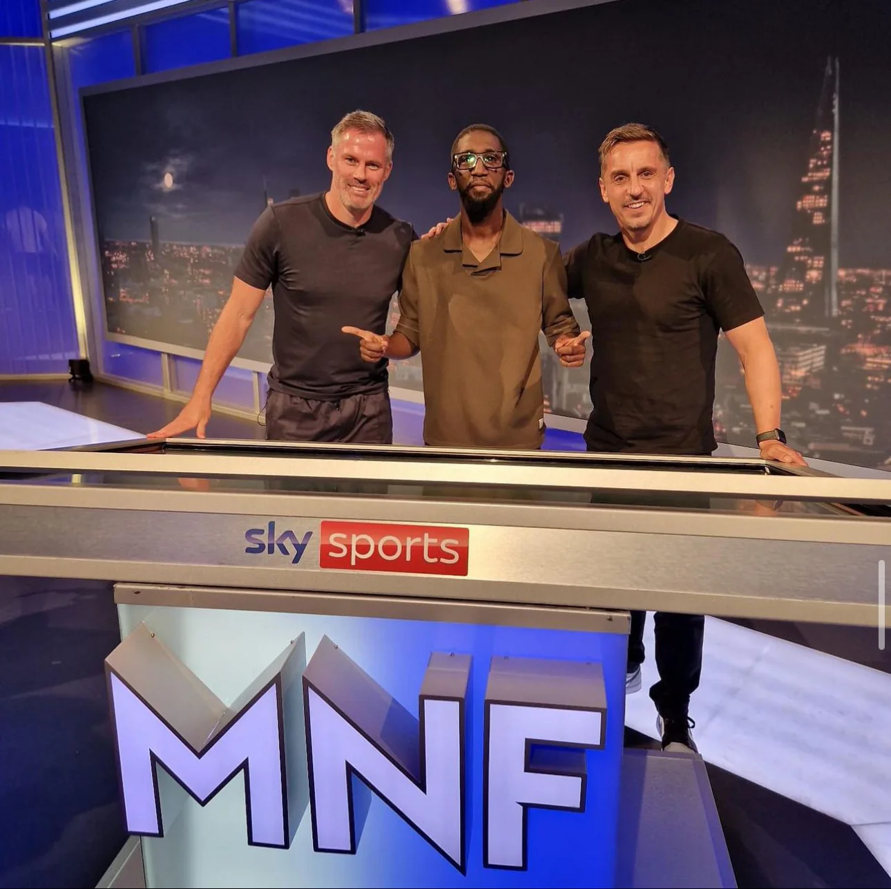 Specs hosting Monday Night Football with Jamie Carragher and Gary Neville for Sky Sports